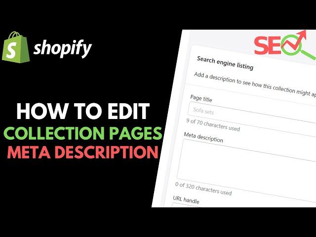 How to Add Meta Title and Meta Description on Shopify Collection Pages