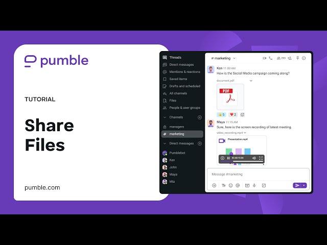 File sharing in Pumble