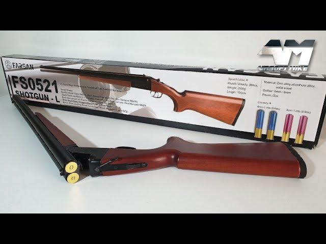 FARSAN DOUBLE BARREL FS0521 / FULL STOCK MAD MAX DOUBLE BARREL AIRSOFT SHOTGUN / Airsoft Unboxing