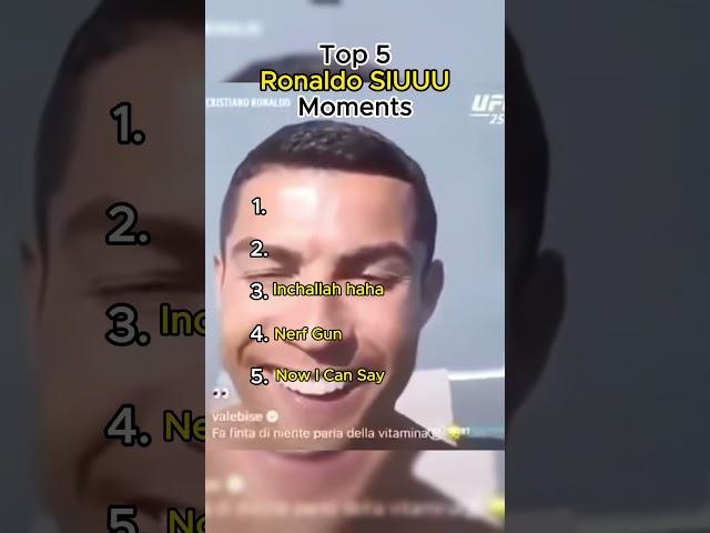 Funny Ronaldo SIUU Moments 