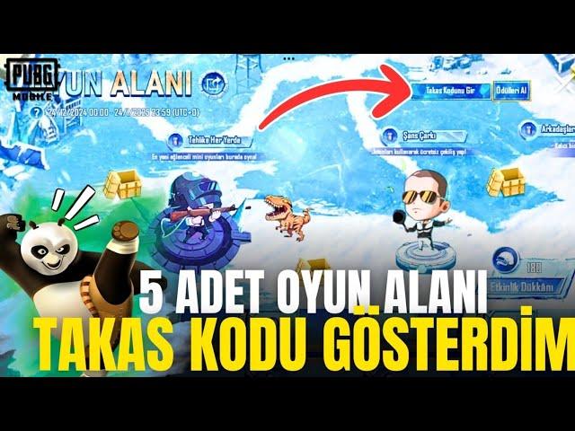 5 ADET OYUN ALANI TAKAS KODU & KODLAR NELER? & PUBG MOBİLE 3.5 & BUZ FESTİVALİ OYUN ALANI OHAAA