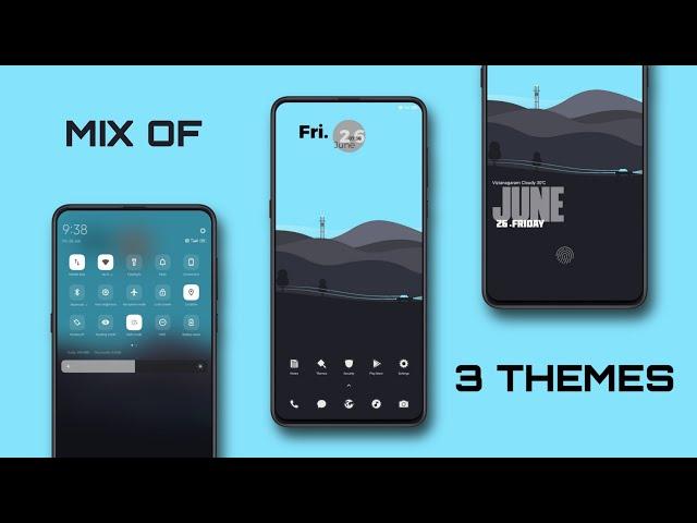 Mix Of 3 MIUI Themes | Flat Minimal Hills | Try It, If You Like !