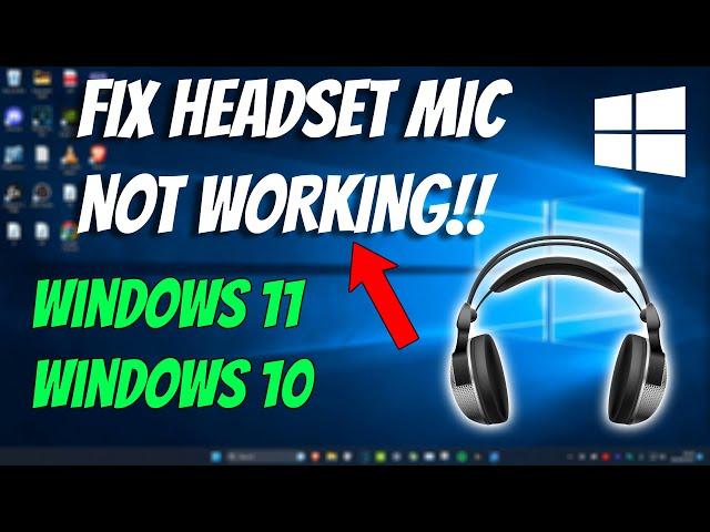 Fix Headset Mic Not Working Windows 11 | How To Solve Headphone Not Detecting When Plugged in