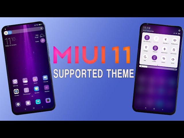 MIUI 11 Supported Theme of Jan 2020 | Purple Sea MIUI 11 Theme