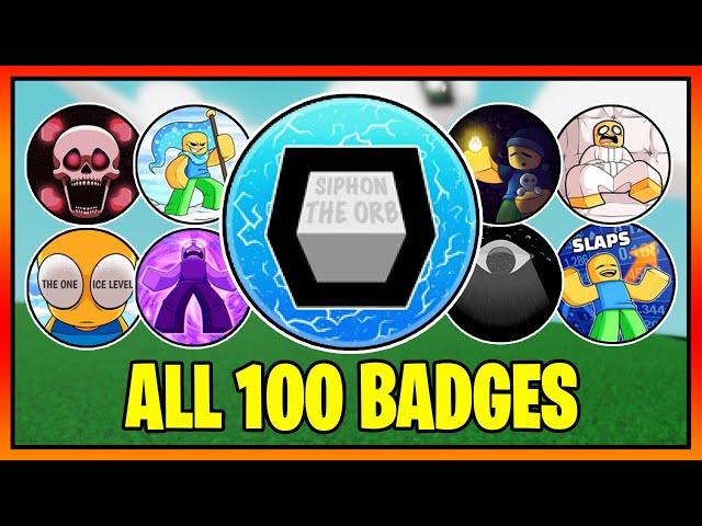 How to get ALL 100 BADGES in SLAP BATTLES  || Roblox