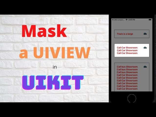 Mask a UIView in UIKit