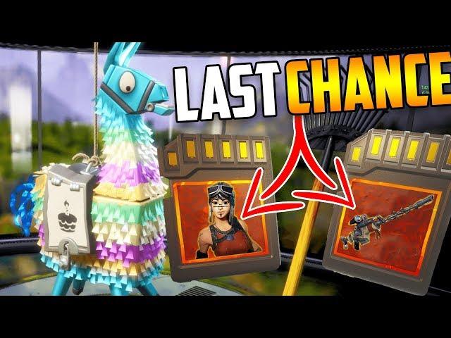 Birthday LLAMA Opening - LAST CHANCE for RENGADE RAIDER & RARE ITEMS! Fortnite Save The World