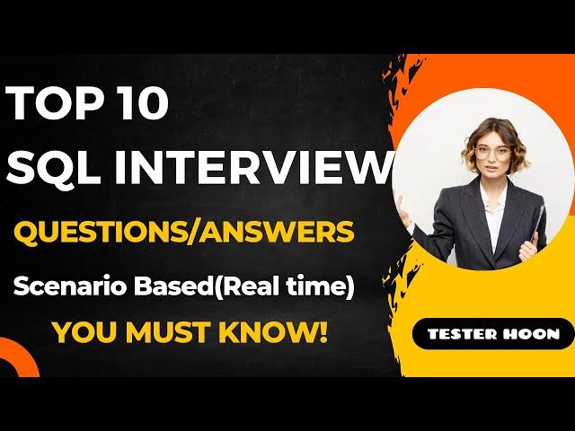 Top 10 SQL Interview Questions on Scenario based  #sql #interview