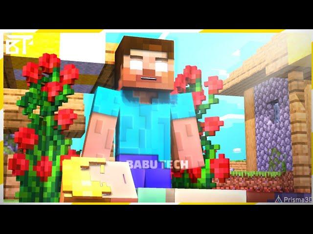 Alex and Steve [ Herobrine Full Movie S- 2 ] Babu tech | Prisma 3D Minecraft Animation