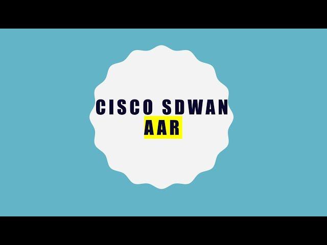 Cisco SDWAN on EVE-NG : Application Aware Routing (AAR)