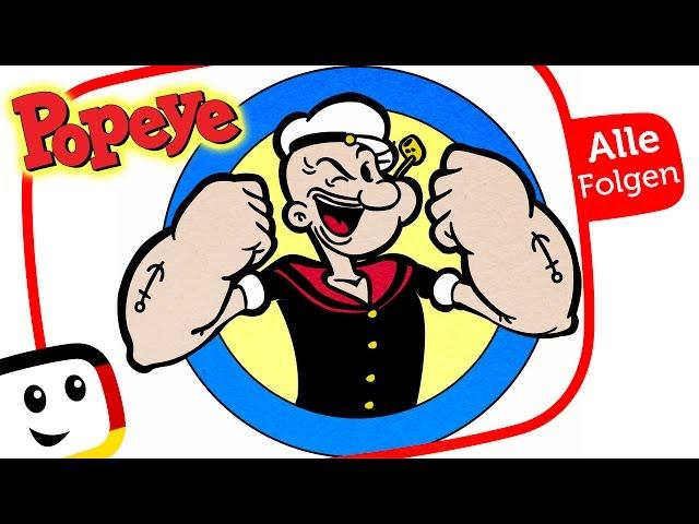 Popeye der Seemann deutsch - 8 Geschichten am Stück - lustige Classic Cartoons