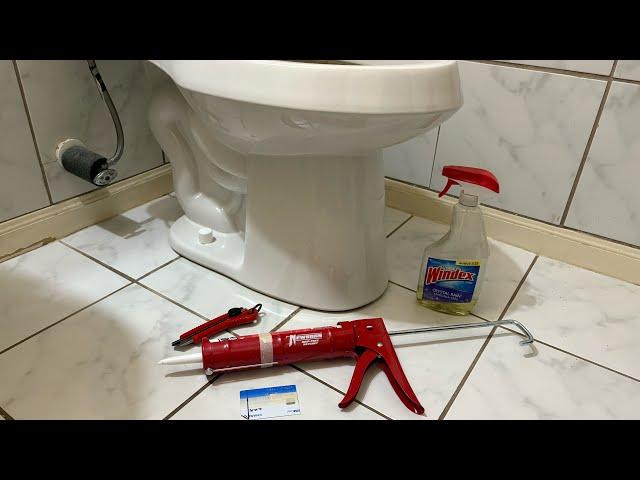 How To Put Sealant In The Toilet