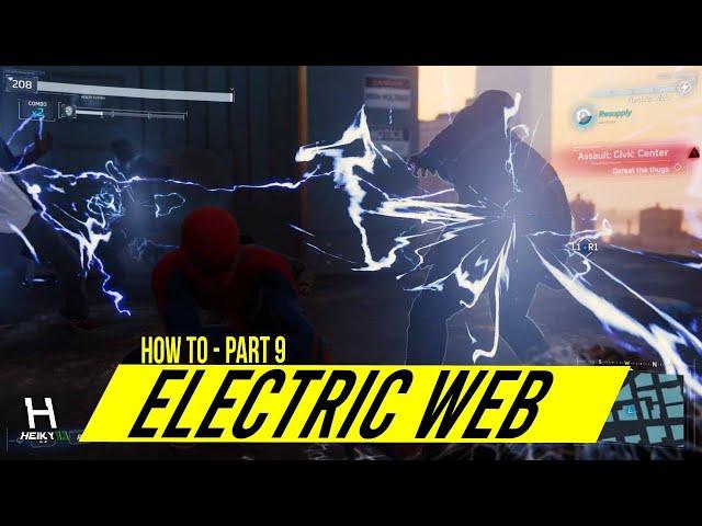 SPIDER MAN HOW TO Use ELECTRIC WEB (PS4) | Gadgets Tutorial | PART 9