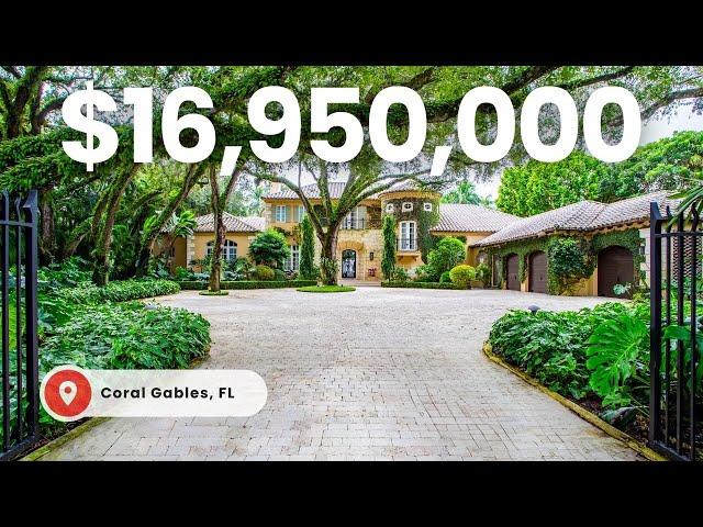 Touring an Eclectic $16,950,000 Mediterranean Miami Custom Mansion!!