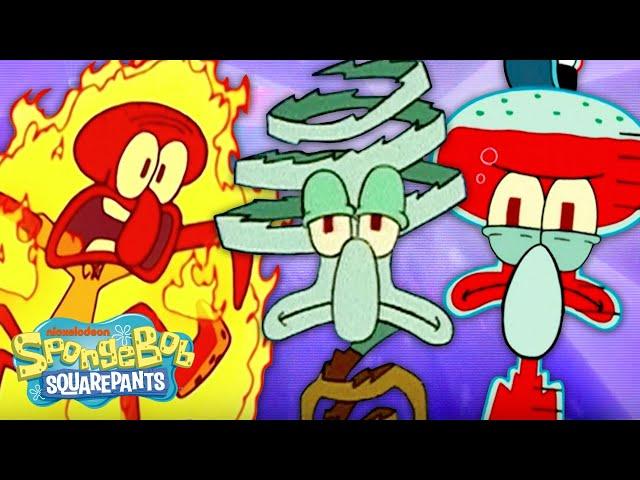 EVERY Time Squidward Gets Broken! | SpongeBob SquarePants