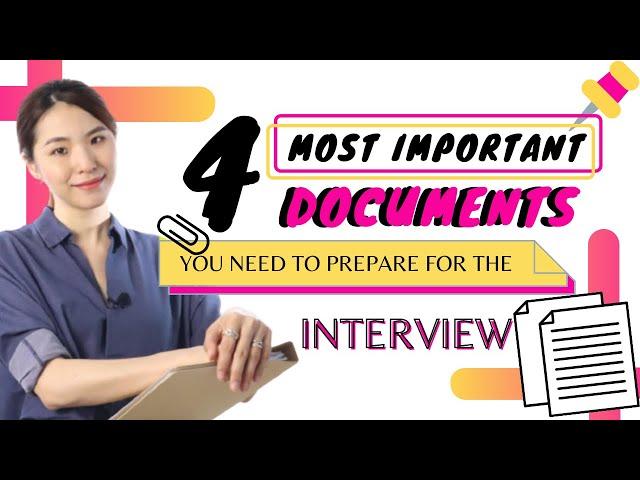 Top 4 Most Important Documents Must Prepare For The Interview | Job Majestic