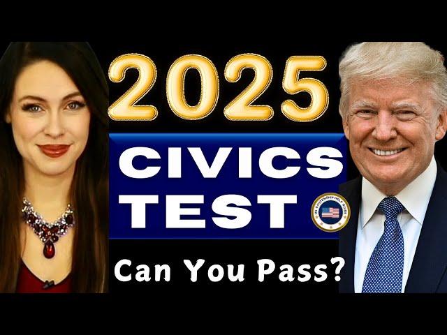 New 2025 U.S. Citizenship Test, USCIS 1 to 100 Civics Test Questions and Answers, Ciudadania, Trump