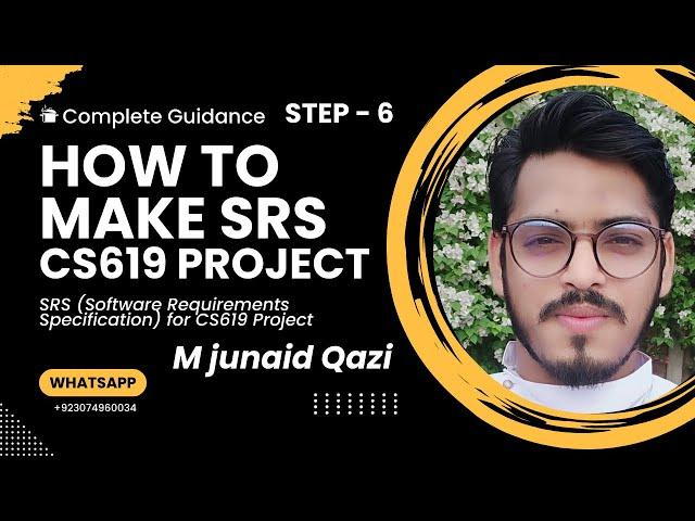 How to Make SRS | How to Make CS619 | CS519 | STEP 6 | How to Make WorkPlane or Gaint Chart By Qazi