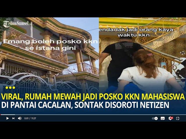 Viral, Rumah Mewah Jadi Posko KKN Mahasiswa di Pantai Cacalan, Sontak Disoroti Netizen: Hati-hati