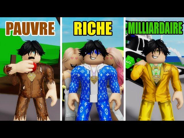 DE PAUVRE À RICHE À MILLIARDAIRE SUR BROOKHAVEN ! ROBLOX