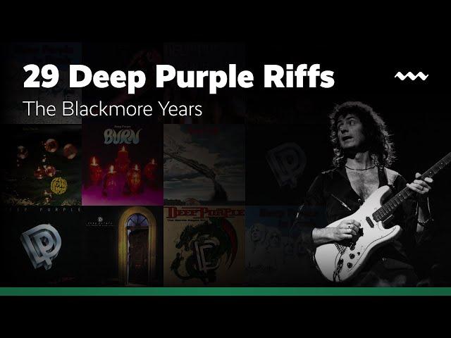 29 Deep Purple Riffs I The Blackmore Years!!