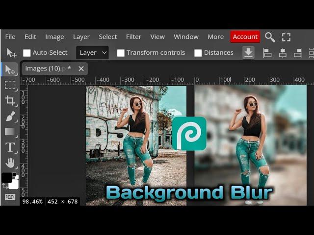 Photopea background blur ||photopea|| photopea tutorial