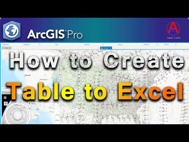 ArcGIS Pro: How to Convert Attribute table to Excel | Convert table to excel