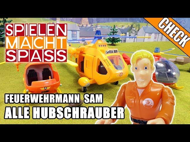 Feuerwehrmann Sam  Alle Hubschrauber von Tom Thomas im Test Check deutsch Wallaby Kinderfilm 2018