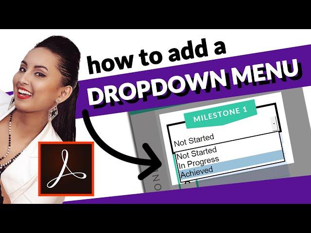 How to Add a Drop Down Menu Field for Fillable PDF in Adobe Acrobat Pro DC 