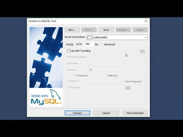 Connect SQLyog to Remote Web MySQL Database Using SSH