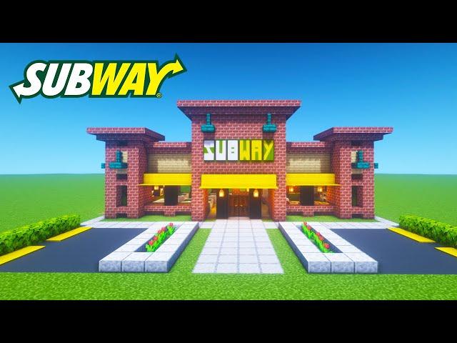 Minecraft Tutorial: How To Make A Classic Subway "2020 City Builds"