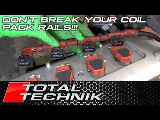 How to Remove Coil Pack Rails (WITHOUT BREAKING THEM!!!) Audi VW Seat Skoda - ALL MODELS