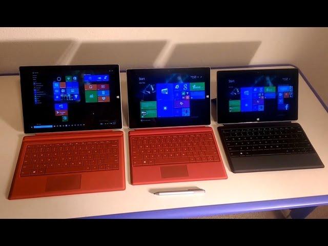 Surface Pro 3 vs Surface 3 vs Surface 2 : Highlights and differences