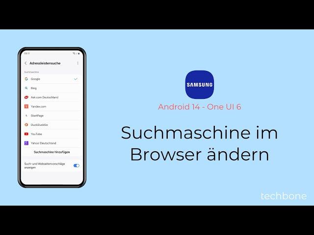 Suchmaschine im Browser ändern [Samsung Internet]