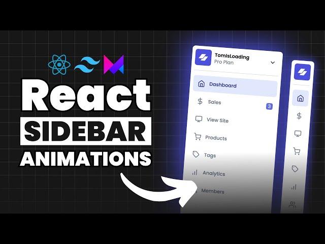 Build Beautiful Animated Sidebars with React and Framer Motion