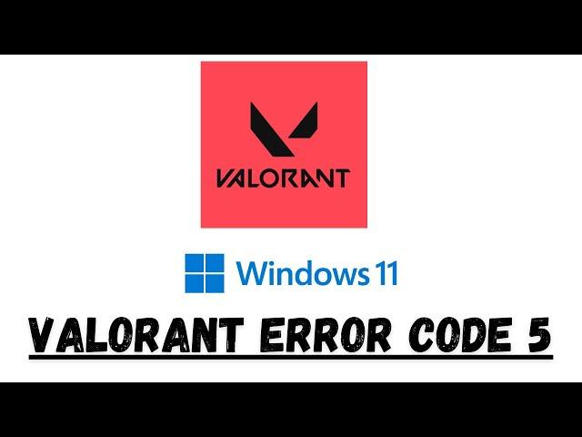 Valorant error code 5 || The game has lost connection please relaunch the client to restore || 2023