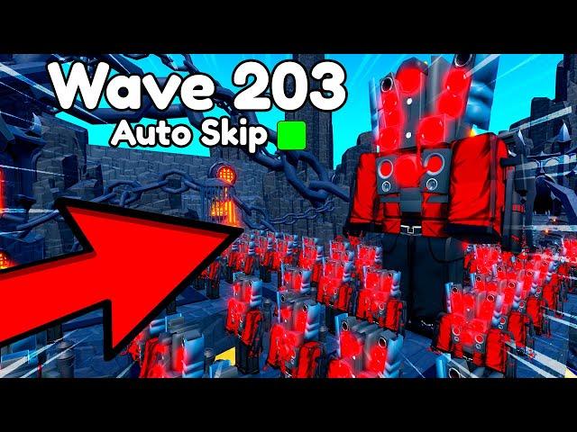 OMG!!200 WAVE GLITCH WITH HYPER UPGRADED TITAN! NEW UPDATE! Toilet Tower Defense