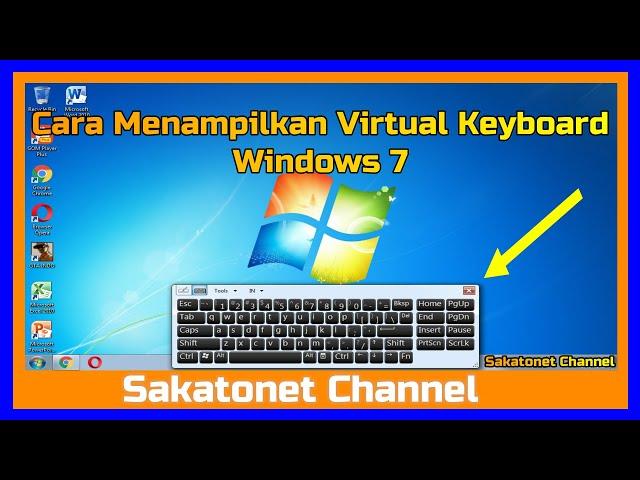 Cara Menampilkan Virtual Keyboard di Windows 7