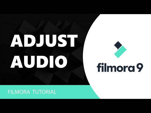 Adjust Audio in Filmora Tutorial