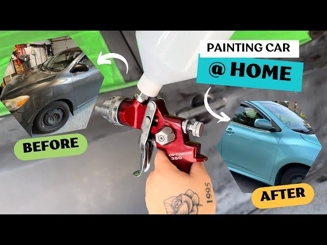 PAINTING OUR CAR AT HOME | HOME PROJECT