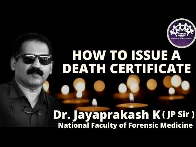 How to issue a Death Certificate - Dr. Jayaprakash (JP Sir) | Birthday Special