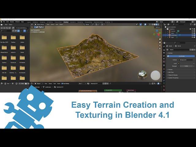 Easy Terrain Creation and Texturing in Blender 4.1