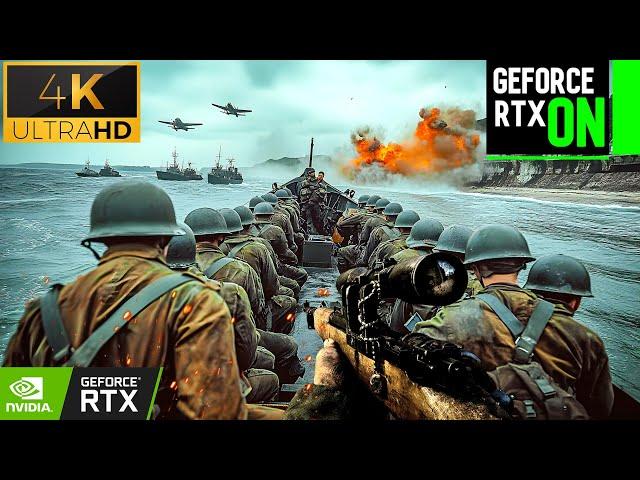 D-DAY | REALISTIC ULTRA GRAPHICS GAMEPLAY COD WW2 4K60FPS