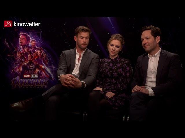 Interview Chris Hemsworth, Scarlett Johansson & Paul Rudd AVENGERS: ENDGAME Marvel