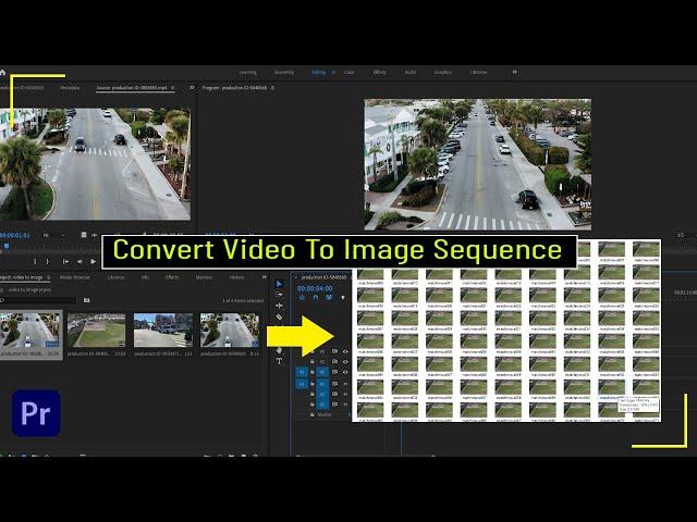 Convert Video to Image Sequence |  Convert Video Into Image Sequence in Premiere Pro