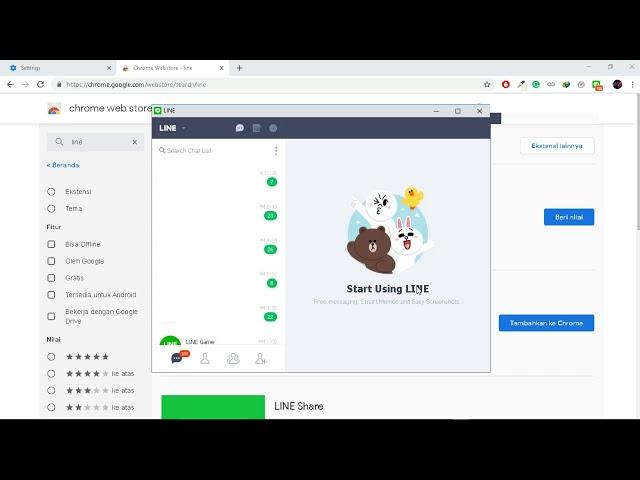 Cara Install Line di Google Chrome PC | How to Install Line in Chrome PC