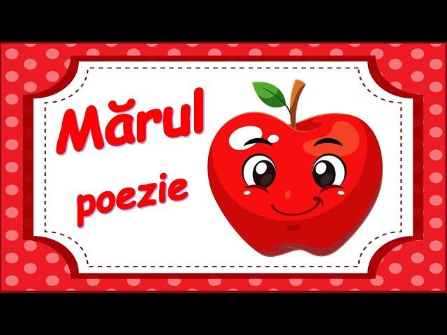 Poezia ”Mărul” de Elena Bejenaru | Poezii pentru copii | Poezii despre fructe