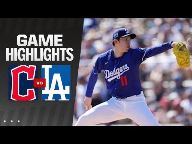 Guardians vs Dodgers Game Highlights (3/11/25) MLB Highlights