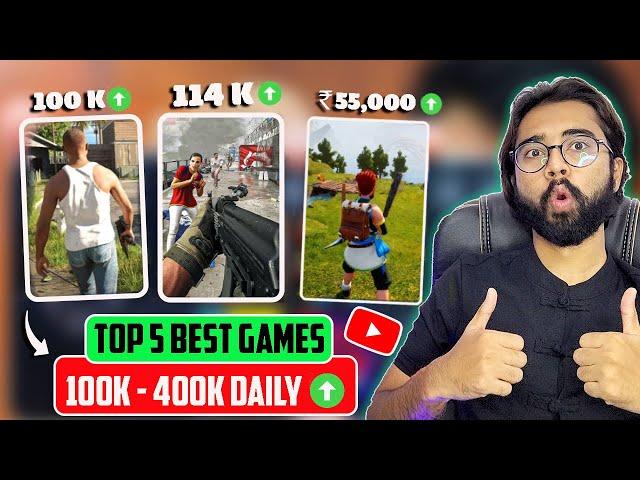 5 Best Android Games To Create Youtube Channel ||Shorts,Videos& Livestream||100k-400k Daily View||