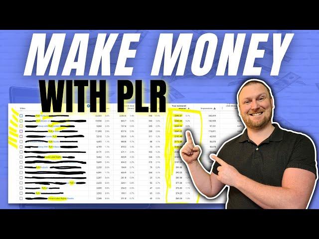 How to Make Money with PLR (Proof of Earnings)